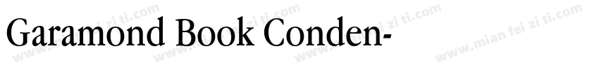 Garamond Book Conden字体转换